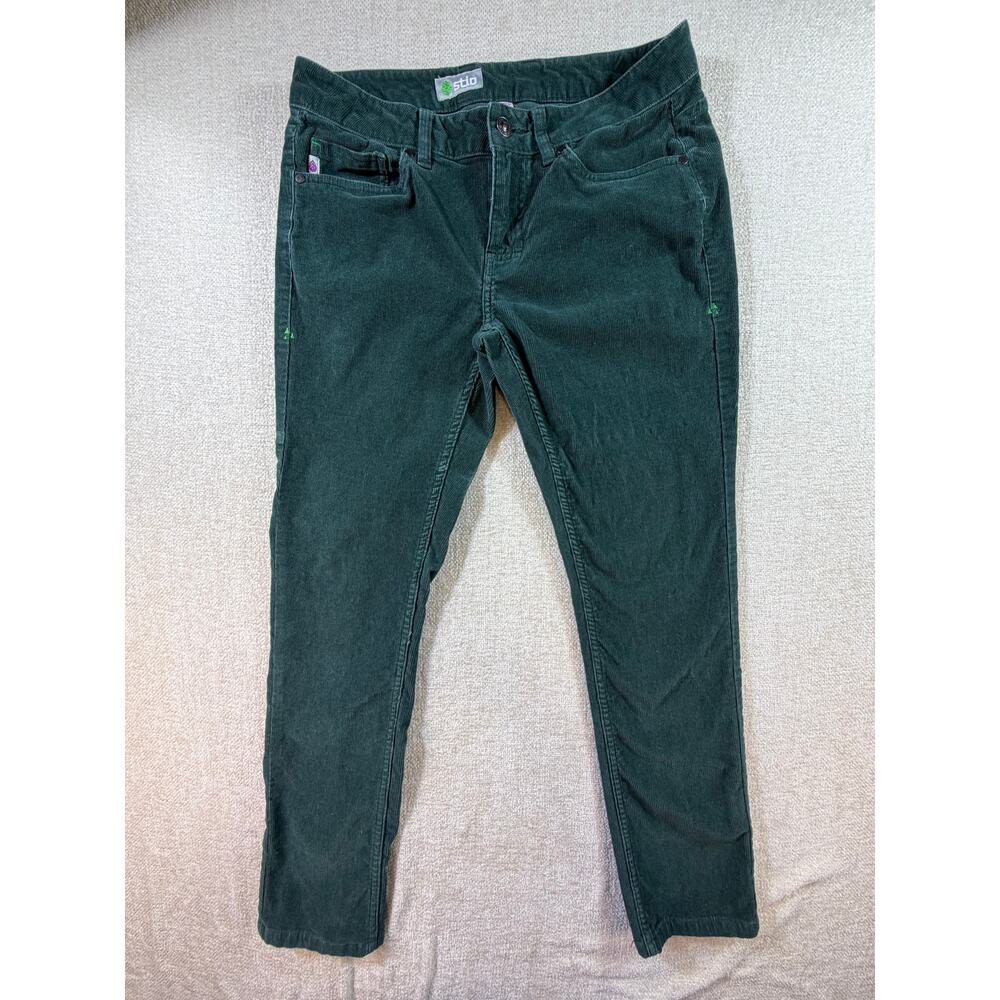 STIO Women's Green 8S Corduroy Tapered Leg Outdoor Casual Travel Utility Pants